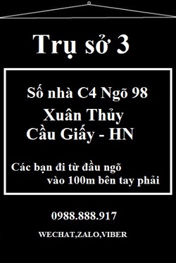 Ảnh số 100: ĐỊA CHỈ - Giá: 100.000