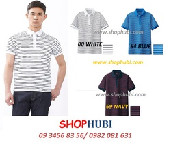 Ảnh số 19: Áo phông polo nam kẻ ngang công nghệ khô thoáng UNIQLO Nhật 2015 - Giá: 490.000