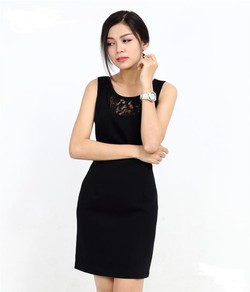 Ảnh số 5: Đầm đen pha ren sexy-10609-052 - Giá: 590.000