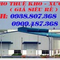 Cho thuê kho xưởng thuộc quận tân phú bình tân bình chánh