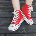 Hanh lý giầy Converse đỏ đế cao mới 97% giá rẻ như cho