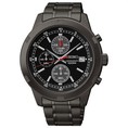 Đồng hồ nam Seiko SKS 437 Black Ionic Plated Chronograph Watch