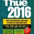 Biểu thuế xuất nhập khẩu 2016 Thuế 2016