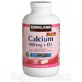 Viên Calcium 600mg With Vitamin D 500 Viên Của Kirkland