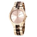 Đồng hồ nữ Michael Kors Women s Slim Runway Watch, Rose Gold/Tortoise/Blush, One Size