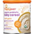 Bột ăn dặm cho bé Happy Baby Multi Grain Organic Probiotic Baby Cereal, 7 oz 198g