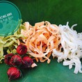 Mứt dừa homemade ngũ sắc lung linh từ màu rau củ chỉ 150k/kg