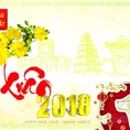 Mẫu thiệp chúc Tết 2018