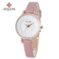 Đồng hồ nữ Julius Ja766 dây da hồng