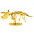 Mô hình kim loại gold lắp ghép Hóa Thạch Triceratops