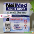 Bộ rửa mũi Neilmed Sinus Rinse 1 bình 50 gói muối