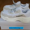 Giày Balenciaga Triple S trắng siêu rẻ cho cả nam và nữ