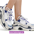 Giày Balenciaga Triple S blue/purple phối màu xanh tím ấn tượng cho nam nữ