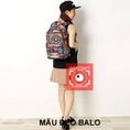 Balo laptop thời trang hoa văn thổ cẩm DAS Women s Crochita Classic Rucksack