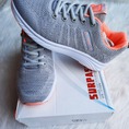 Giày sneaker nữ N Fuxin màu xám cam thời trang thể thao Mã 1937 1