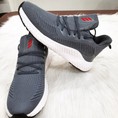 Giày thể thao nam kiểu sneaker màu xám vân gân nổi Mã 9037 X