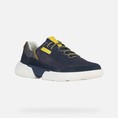 Giày sneaker thể thao geox patent da mềm màu navy big size men