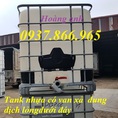 Bán tank nhựa 1000l, Tank nhựa 1000l có khung thép bao quanh, tank nhựa