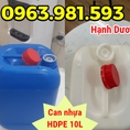 Can 10L, can nhựa HDPE, can chuyên dụng