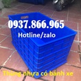 Sản xuất thùng nhựa có bánh xe có nắp đậy, thùng nhựa bít giá rẻ, thùng nhựa công nghiệp có bánh xe