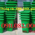 Hạ giá cuối năm thùng rác nhựa xả kho thùng rác 120 lít 240 lít giá rẻ cần thơ lh 0911082000