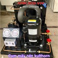 Lên hoàn thiện cụm máy nén kulthorn 2,5hp CAW 5528EB 9