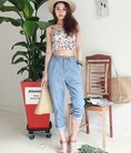 Croptop họa tiết trẻ trung đê