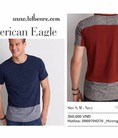 Áo thun cổ tròn cổ tim t shirt tee polo American Eagle AE hàng Mỹ chính hãng authentic 100% có sẵn totbenre shop