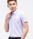 Áo Sơmi Nam Ngắn Tay Màu Slimfit VT280