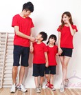 Áo phông trơn màu đỏ cotton 4 chiều giá sỉ toàn quốc