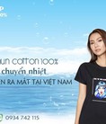 Áo thun 100% cotton in chuyển nhiệt