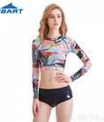 Áo Bơi Dài Tay Nữ Croptop D107