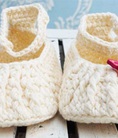 Giày móc len dành cho bé gái 0 12 tháng NinaCrochet GBG06