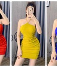 Đầm body yếm rút nhún sexy