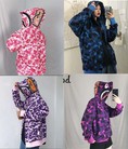 Ảnh thật, có sẵn áo khoác nỉ hoodie ulzzang unisex bape