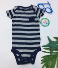 BodySuit kiểu ngắn họa tiết sọc ngang dành cho bé trai bé gái BS022