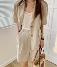 Ao Vest nu Han Quoc Blow Linen Jacket