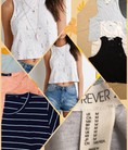 Áo thun nữ, áo thun crop top hiệu F21 sỉ quần áo toàn quốc