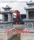 Mẫu mộ đá đẹp hà nôi lăng mộ 2 mái bằng đá trắng