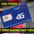 Sim 4G Mobifone trọn gói 1 năm không cần nạp tiền duy trì