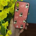 Ốp lưng Iphone X màu Hồng dễ thương