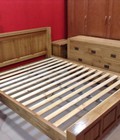 Hình ảnh: Giường ngủ gỗ sồi mỹ lọt đệm 1,6m x 2m