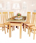 Hình ảnh: Bàn ghế ăn gỗ sồi nga, tẩm sấy