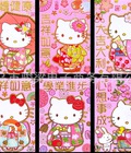 Hình ảnh: Lì Xì hình Mèo Hello Kitty, Gấu, Thỏ, Doremon, chuột Mickey, cô gái Nhật