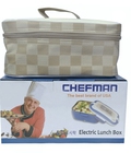 Hình ảnh: Hộp cơm hâm nóng tự động chefman, hộp cơm inox tặng kèm túi 