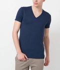 Hình ảnh: Bán sỉ, bán lẻ áo phông nam cổ tim hãng Uniqlo 100% coton mặc mát thấm mồ hôi