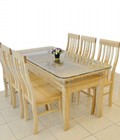 Hình ảnh: Bộ bàn ăn gỗ sồi 6 ghế GBA035