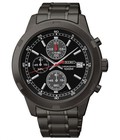 Hình ảnh: Đồng hồ nam Seiko SKS 437 Black Ionic Plated Chronograph Watch