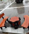 Hình ảnh: Bàn ghế sân vườn giả gốc cây, bộ xi măng giả gỗ