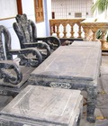 Hình ảnh: Bộ bàn ghế phòng khách, Sập bằng đá nguyên khối
